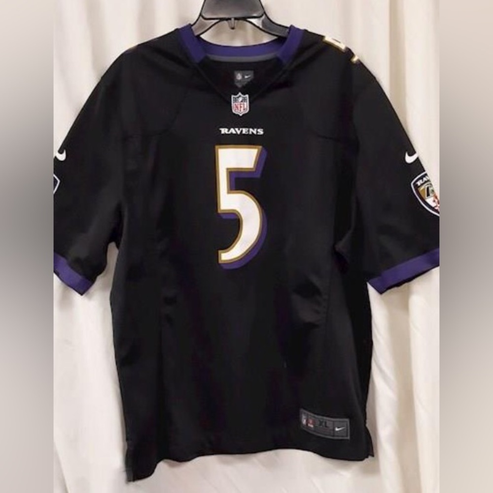 Nike VaporFuse Limited Ravens #5 Joe Flacco XL Jersey